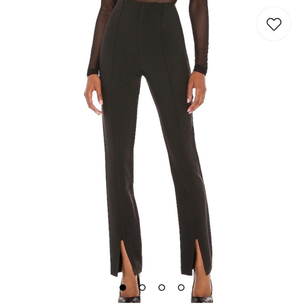 Nbd (Revolve) Split Front Trouser Pants - Black - image 2
